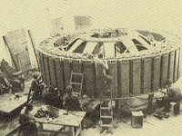 Tvornica 'Rade Končar', izrada rotora za HE Mariborski otok 1948. godine